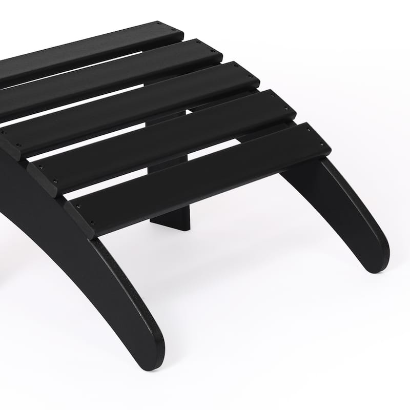Polytrends Laguna Hdpe All Weather Outdoor Patio Foldable Ottoman