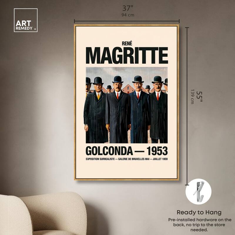 Falling Men of Golconda Canvas by Art Remedy