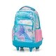 preview thumbnail 4 of 26, 20-Inch 3PCS Kids Rolling Luggage Set, Trolley Backpack with Lunch Bag and Pencil Case for Girls, Suitcase with Mermaid Pattern