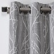 preview thumbnail 12 of 30, ATI Home Finesse Branch Print Grommet Top Curtain Panel Pair