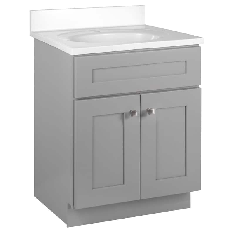 Design House 215541 Brookings 25" Free Standing Single Basin Vanity - Gray