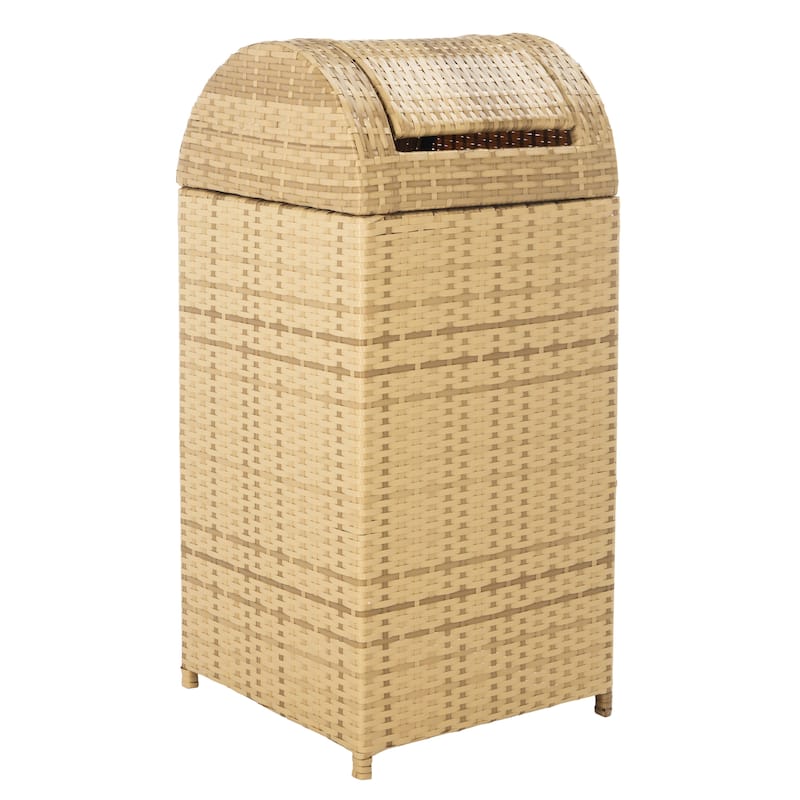 SAFAVIEH Outdoor Mazeli Trash Bin (Fully Assembled)