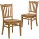 Option natural wood seat/natural wood frame