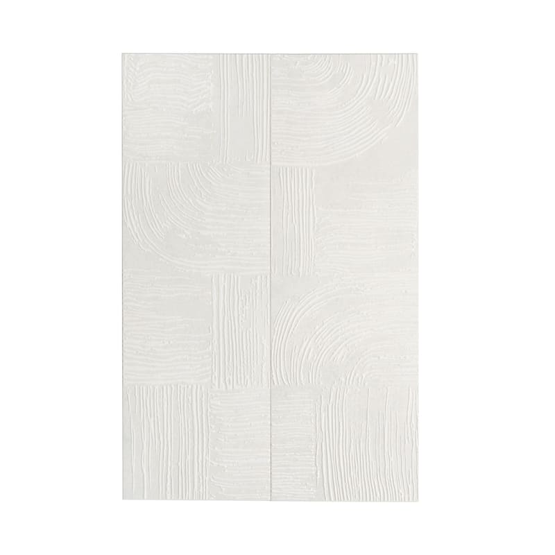 Terrain 12x36 Off-White Ceramic Large Format Trowel Plaster-Style Wall Tile (5.82 sq ft/case) - 4 Pack