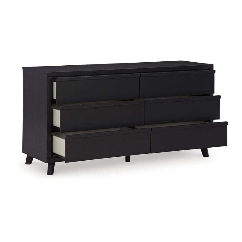 Signature Design by Ashley Danziar Black Dresser and Mirror