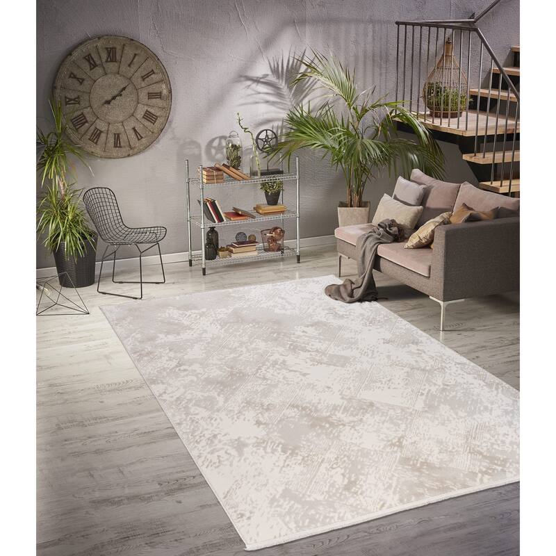 Ladole Rugs Abstract Pattern Home Decor Indoor Cream Area Rug
