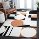preview thumbnail 1 of 7, SAFAVIEH Handmade Rodeo Drive Frouwa Mid-Century Modern Wool Rug 2' x 3' - Ivory/Black - Rectangle