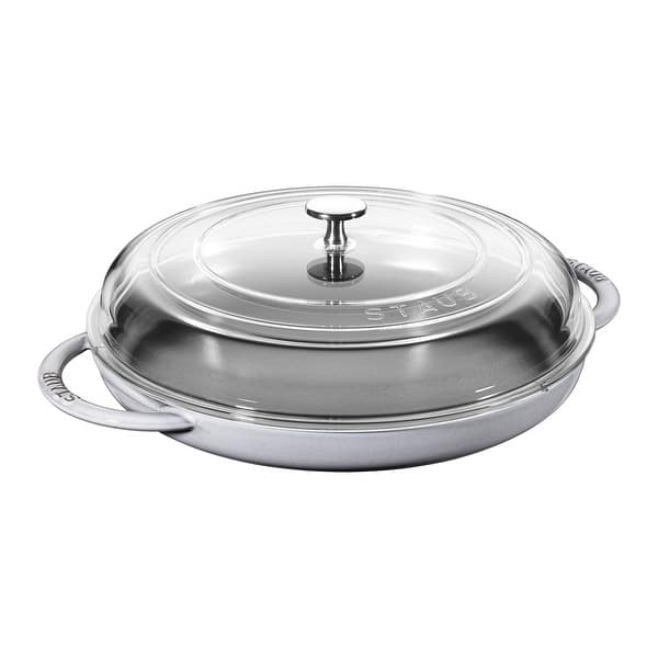 Shop Staub Cast Iron 12 Inch Round Steam Griddle Overstock 20220278