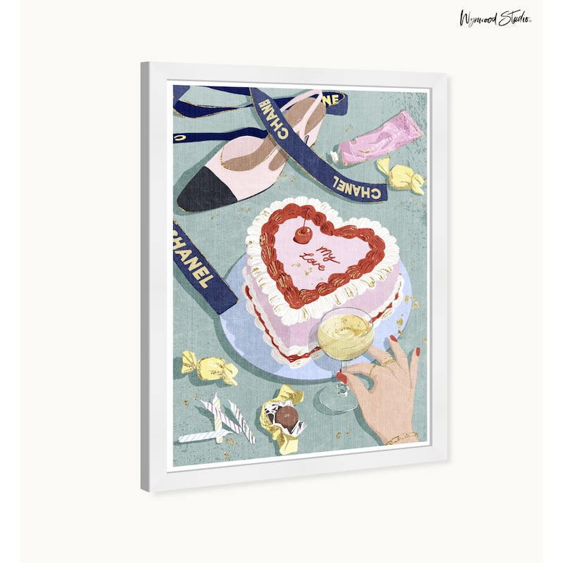 Wynwood Studio Celebration Essentials Framed Trendy Fashion Kitchen Art Prints