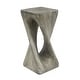 preview thumbnail 48 of 73, Christopher Knight Home - Aurelian Quenby MGO Lightweight Concrete Twist End Table with Wood-Grain Texture