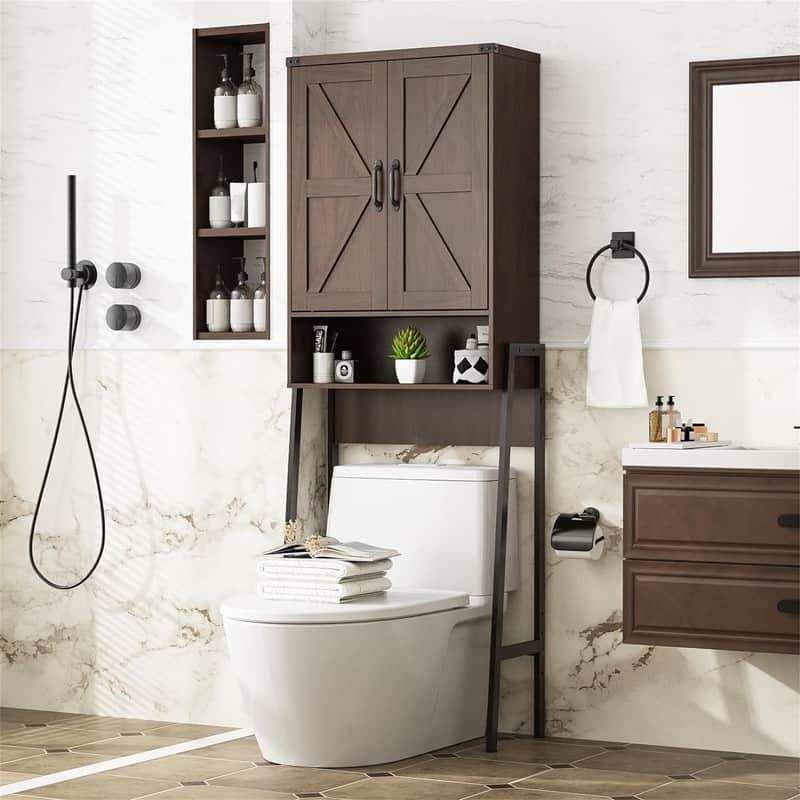 Over The Toilet Storage - 9.96"D x 23.46"W x 67.8"H