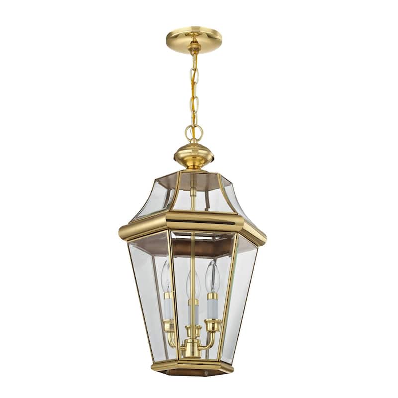 Livex Lighting Georgetown 3 Light 13" Wide Taper Candle Outdoor