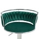 preview thumbnail 55 of 155, Velvet Upholstered Adjustable Bar Stool Swivel Counter Chair Set of 2