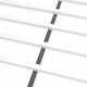 preview thumbnail 12 of 13, White Twin over Twin Size Metal Bunk Bed with High Guardrail