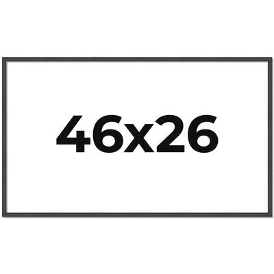 46x26 Frame Brown Picture Frame - Complete Modern Photo Frame Includes