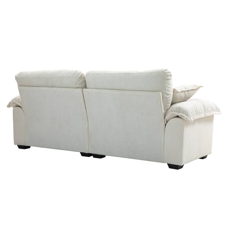 84"Chenille Sofa,Loveseat Deep Seat Sofa Couch with Pillows & Memory Foam for Living Room,Apartment,Office Lounge