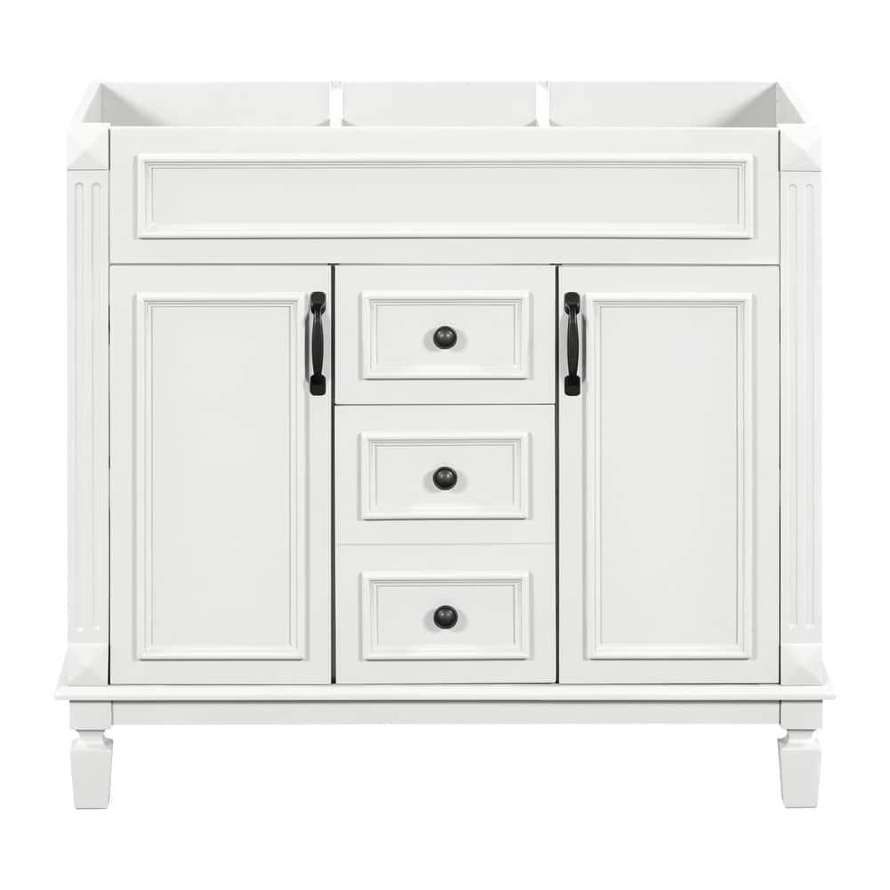 GDFStudio - Arborton Modern Freestanding Bathroom Vanity with 2 Storage Drawers and Soft-Closing Doors (Cabinet only) - 36.3'W