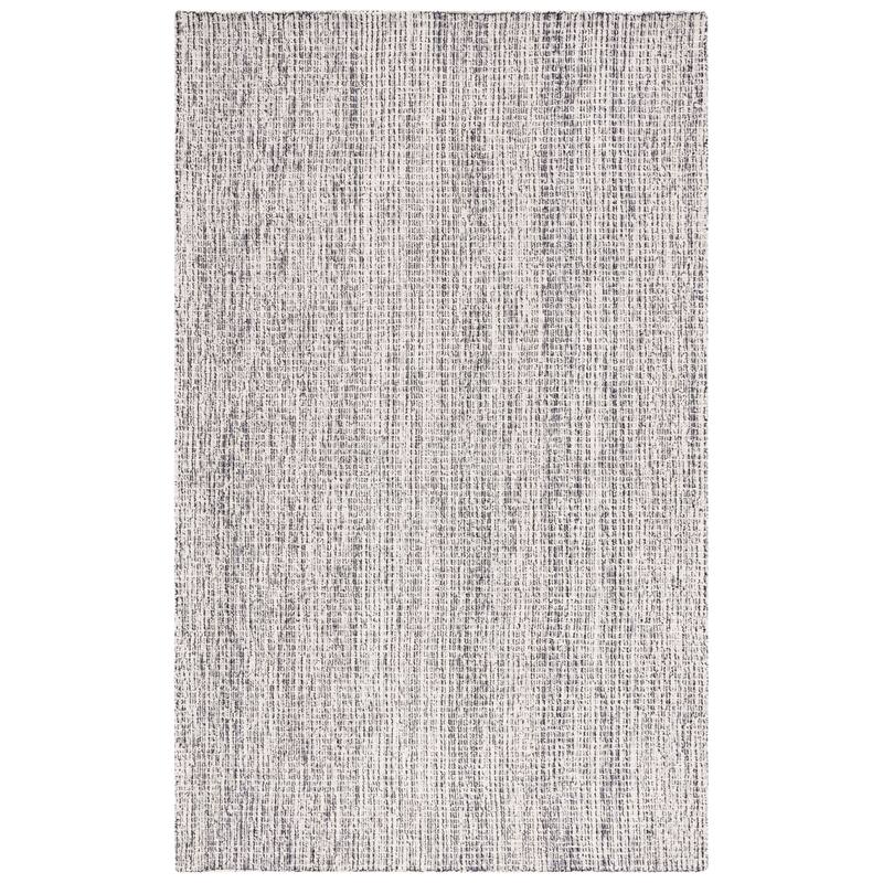 SAFAVIEH Handmade Abstract Frouwa Modern Wool Rug - 6' Square - Black/Grey