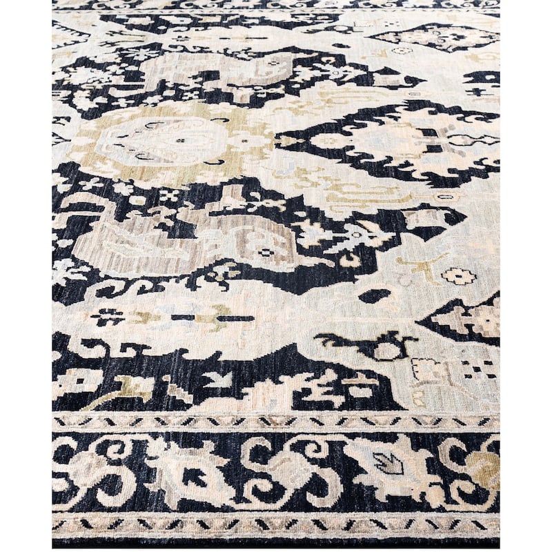 Serapi One-of-a-Kind Hand-Knotted Area Rug - Black - 7' 11" x 9' 10"