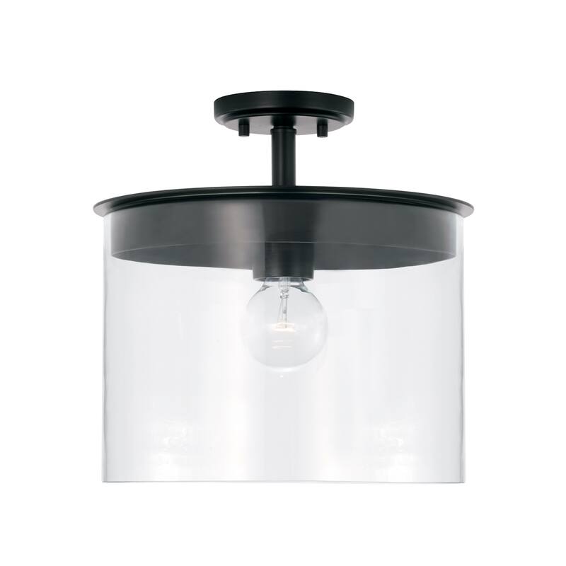 Mason 1-light Convertible Pendant/ Semi-Flush Mount