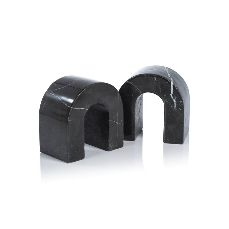 Martil Marble Bookends, Set of 2