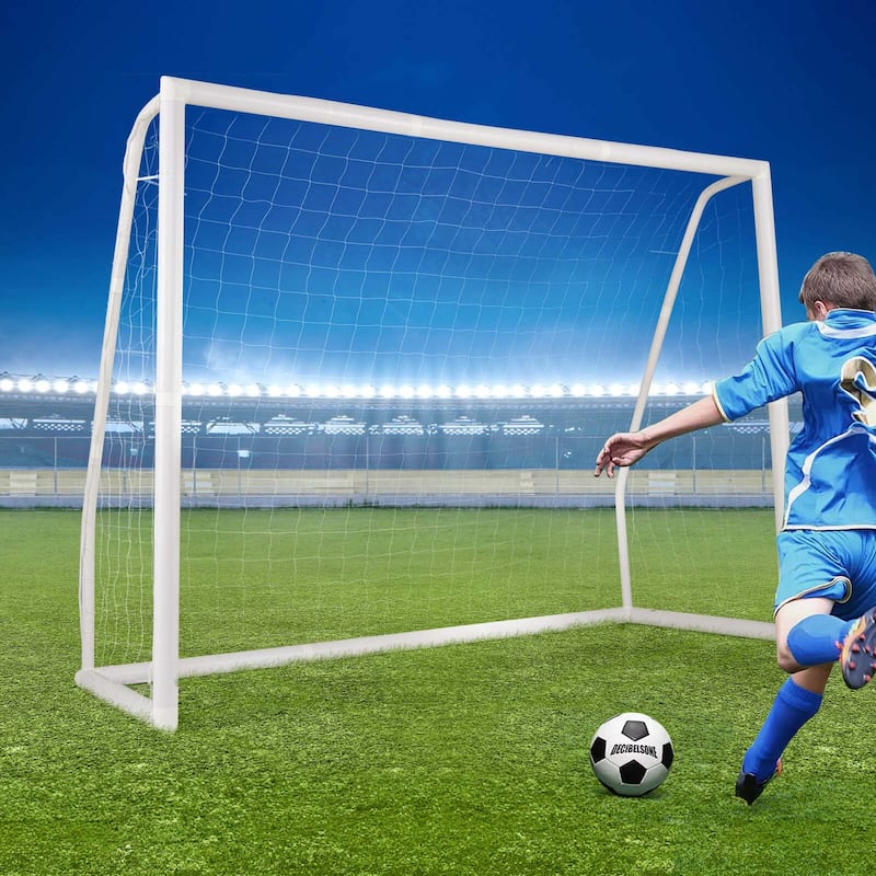 All Weather Soccer Football Training Equipment w/ Anti-tearing Net