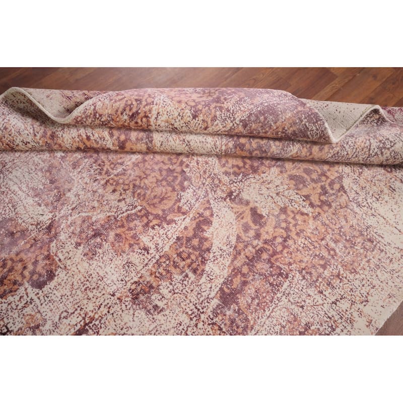 Abstract Modern Area Rug Hand-Knotted Wool Carpet - 4'10"x 7'8"