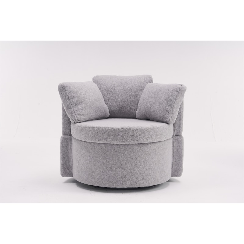 Teddy Fabric Swivel Chair