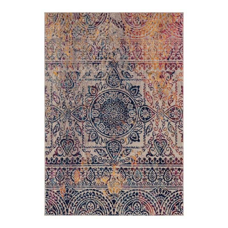 Manhattan Burke Tribal Multi-Colored Runner Rug