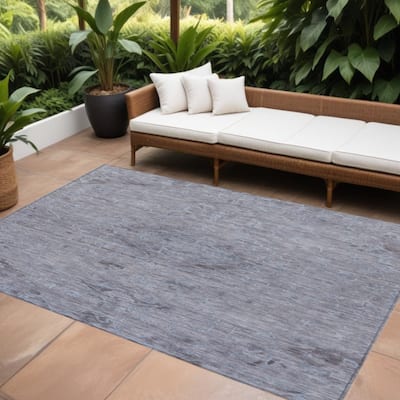 HomeRoots Floral Traditional Rectangle Outdoor Rug