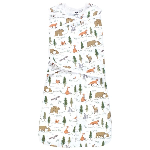slide 1 of 1, Hudson Baby Convertible Swaddle Sleep Sack, Sweet Woodland 0-3 Months - Sweet Woodland