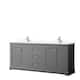 Option Dark Gray, Chrome Trim, White Quartz Top