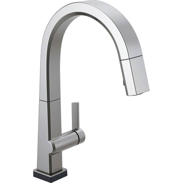 Shop Delta 9193t Dst Pivotal 1 8 Gpm Single Hole Pull Down Kitchen