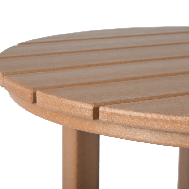 Polytrends Laguna Hdpe All Weather Outdoor Patio 24" Round Bar Bistro Table