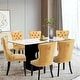 preview thumbnail 13 of 99, High-end Tufted Velvet Upholstered Nailhead Dining Chair Set of 6 Set of 6 - Yellow