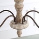 preview thumbnail 8 of 9, LALUZ Farmhouse 5-Light Wood Chandelier French Country Classic Candle Light
