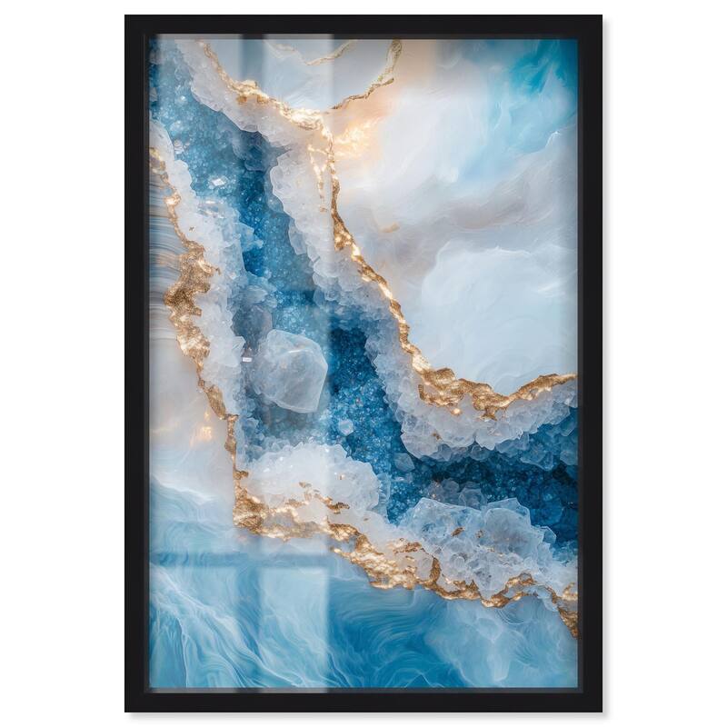 Molten Topaz I Shadowbox by Art Remedy - Black - 24" x 36"
