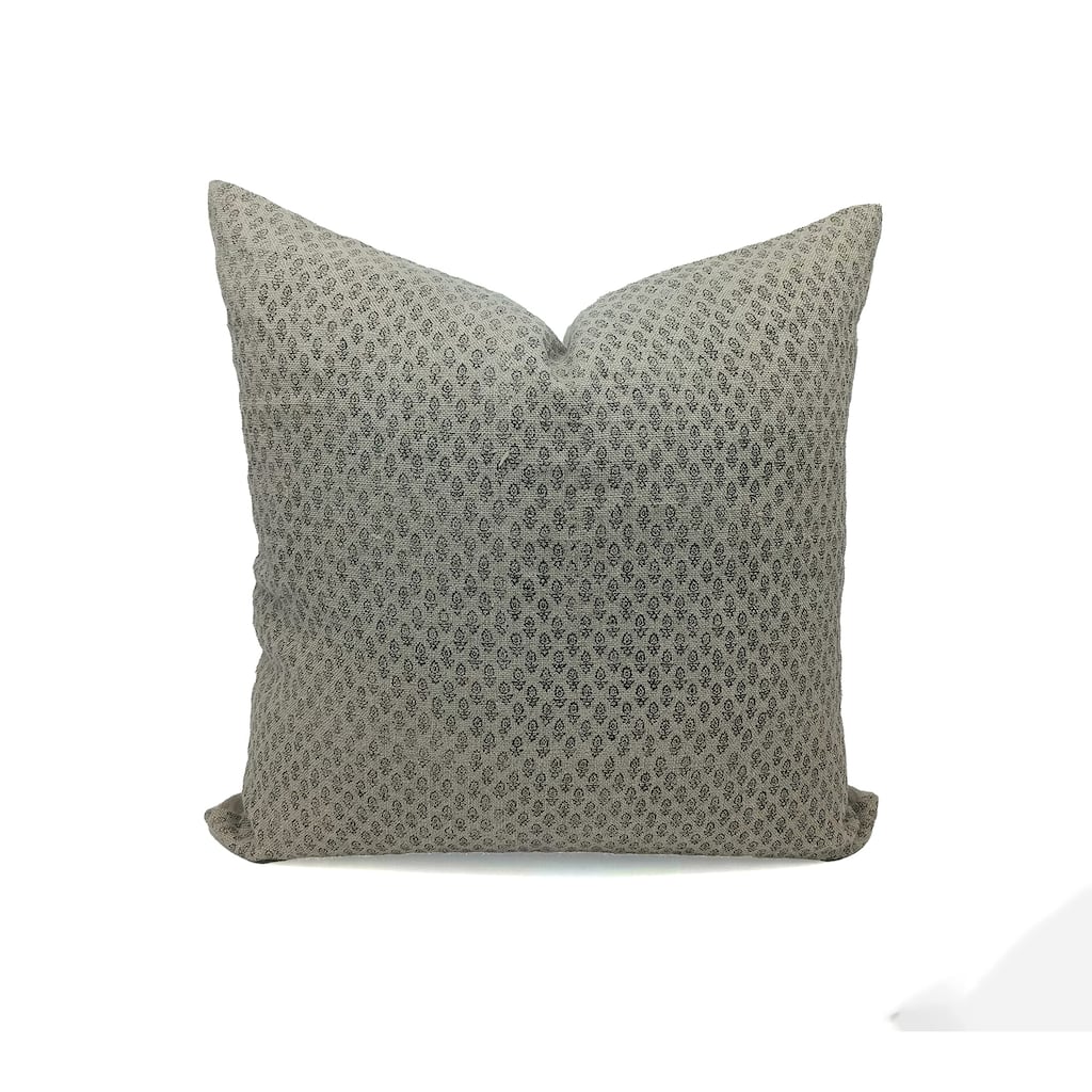 Fabdivine Linen Square Block print pillow Cover