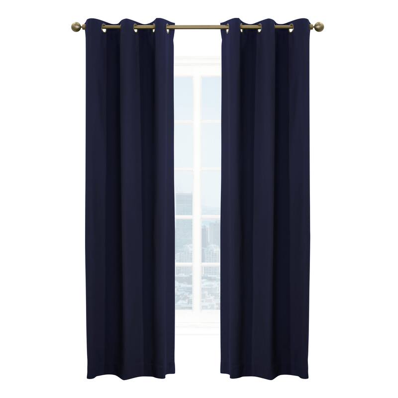 ThermaLogic Weathermate Insulated Grommet Extra Wide Curtain Panel - Pair
