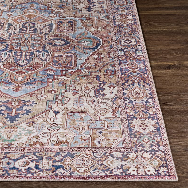 Livabliss Adenia Vintage Medallion Printed Area Rug