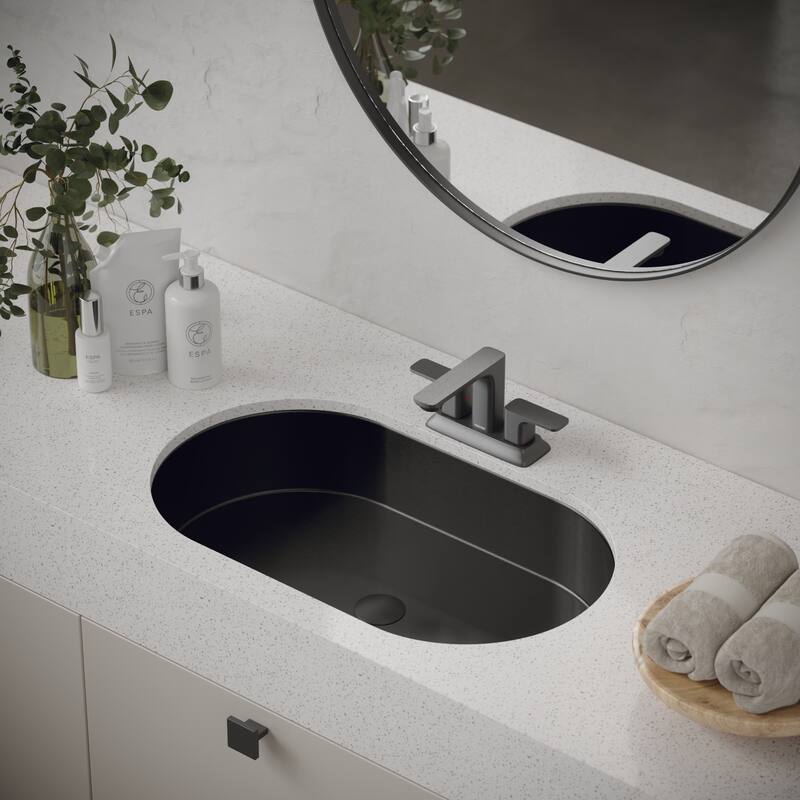 Karran Cinox Stainless Steel Oval Undermount Sink