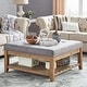 preview thumbnail 4 of 26, Lennon Pine Storage Ottoman Coffee Table by iNSPIRE Q Artisan