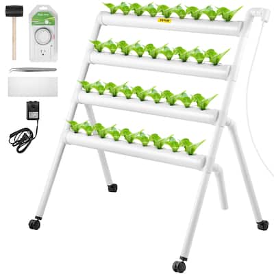 VEVOR Hydroponic Grow Kit Hydroponics System 36 Plant Sites 4 Layers 4 Pipes - 37.4 x 26 x 38.2 in