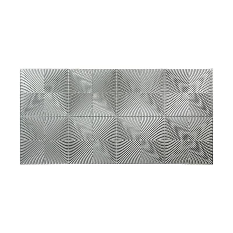 FASÄDE Echo 4-foot x 8-foot PVC Wall Panel in Argent Silver - 4 x 8