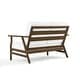 preview thumbnail 81 of 90, Casual Wood Outdoor Patio Sofa Loveseat with Cushion