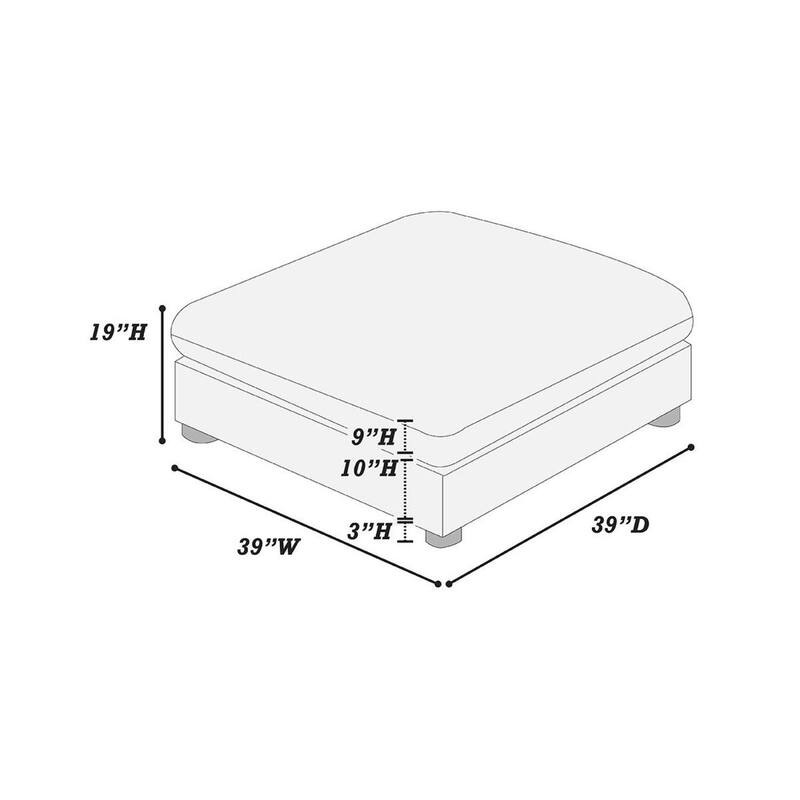 Living Room Furniture Ottoman Comfortable choice, multiple functions, classic design