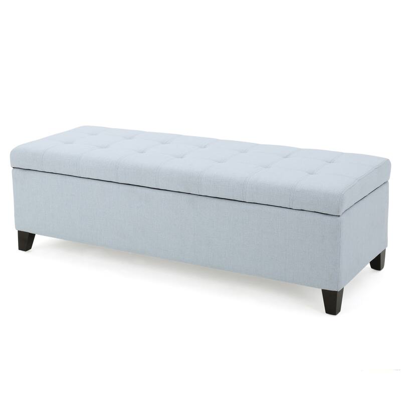 Mission Tufted Fabric Storage Ottoman Bench by Christopher Knight Home - 50.50"L x 18.75"W x 16.00"H