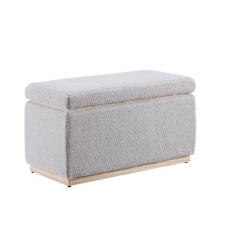 Rue Sherpa Rectangle Storage Ottoman