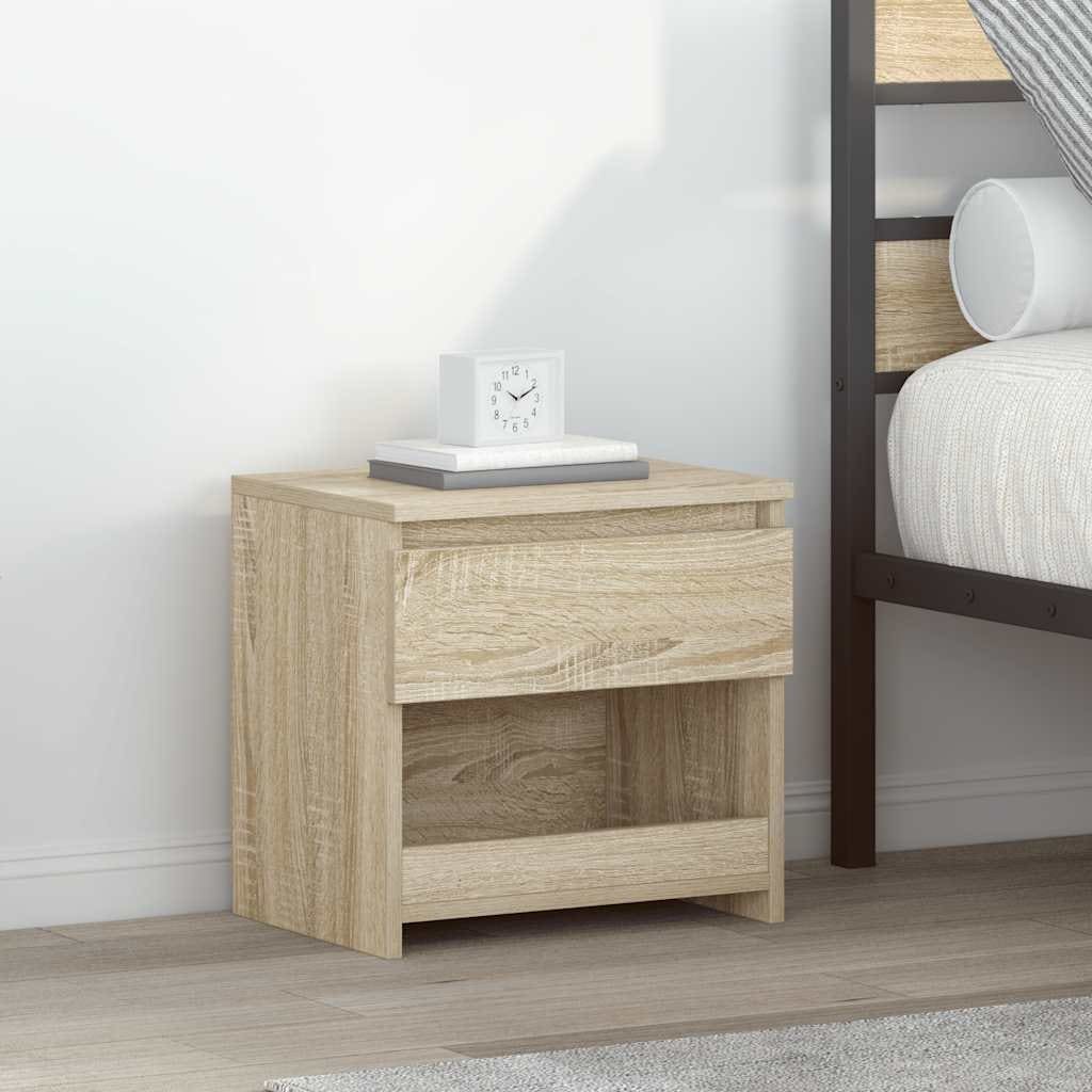 vidaXL Bedside Cabinet Engineered wood