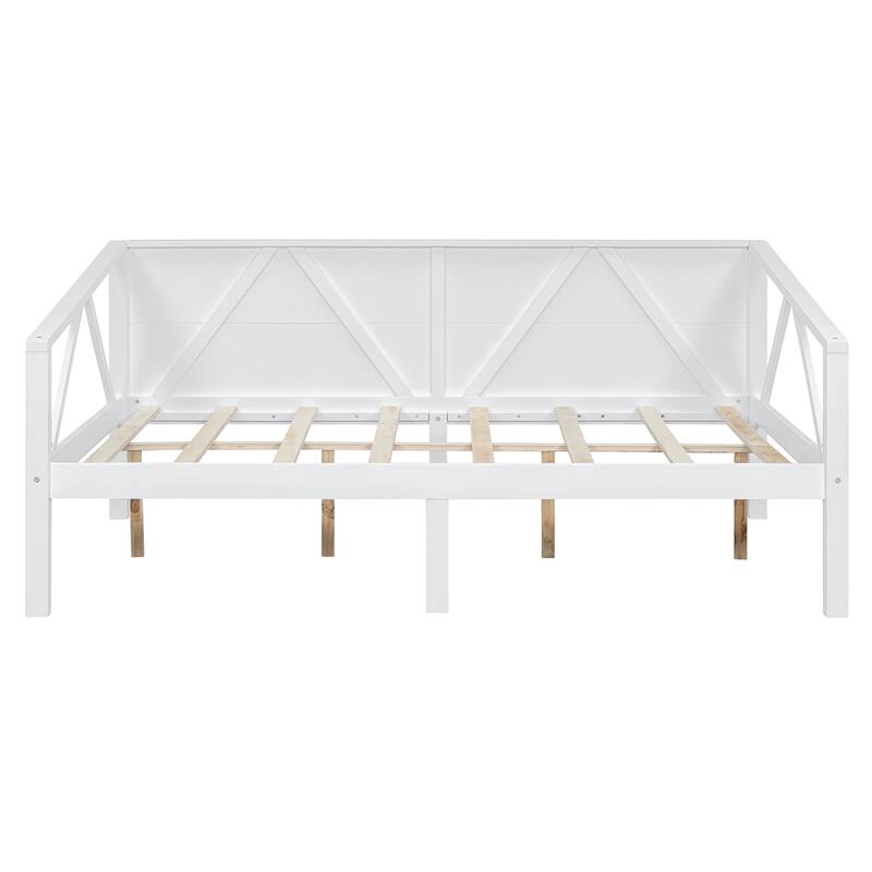 Twin/Full Size Daybed with Solid Wood Frame and Storage - Versatile Sofa and Bed for Small Spaces